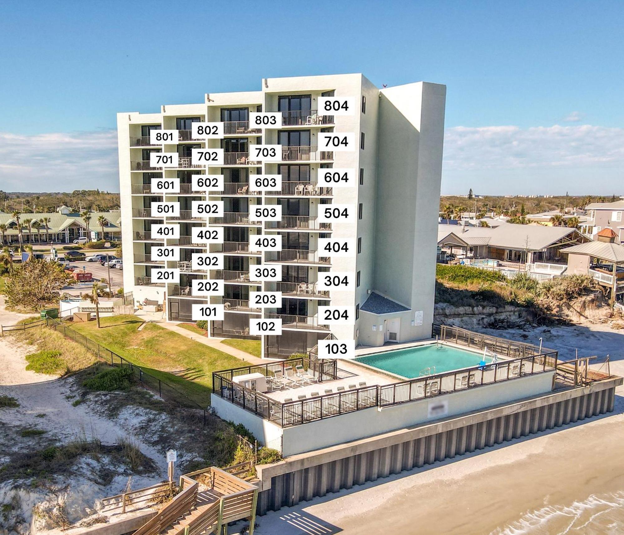 Ocean View With A Beachfront Pool At Ocean Trillium Condo ~ 602 New Smyrna Beach Exterior foto